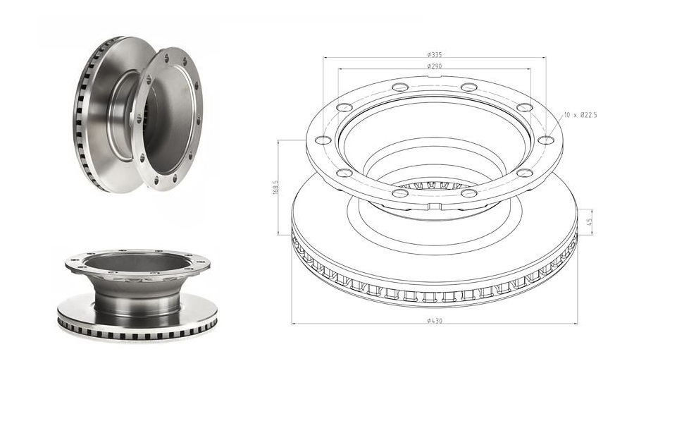 Brake disc brand Schmitz , OEM: 017870 / 1176816