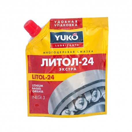 Grease YUKO LITOL-24 0,150KG. It is used for lubrication in wheeled vehicles and industrial equipment such as rolling and friction bearings, etc.
