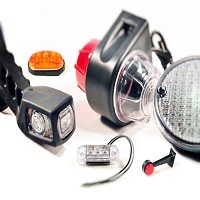 Headlights, Tail lights, Halogens, Lens, Marker lamps, emergency lamps,Working lamps