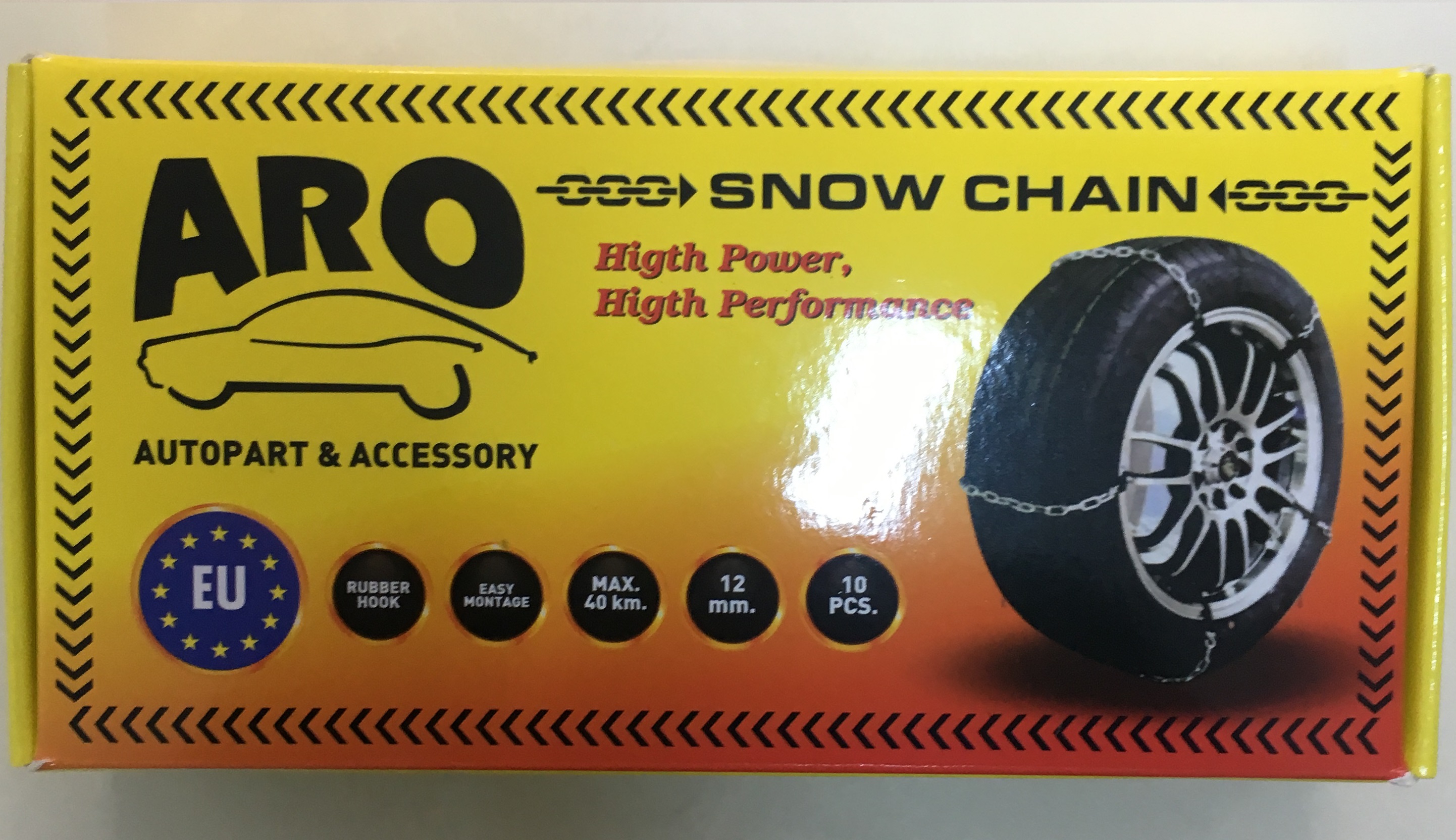 Snow chains metal, different sizes. Suitable for all cars.