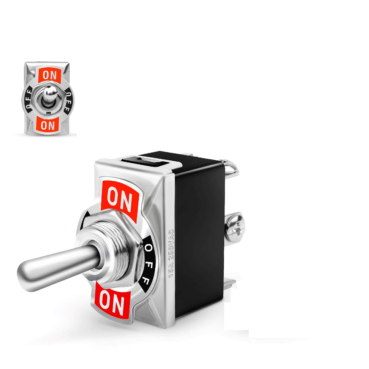 Switch button on/off - 3 positions