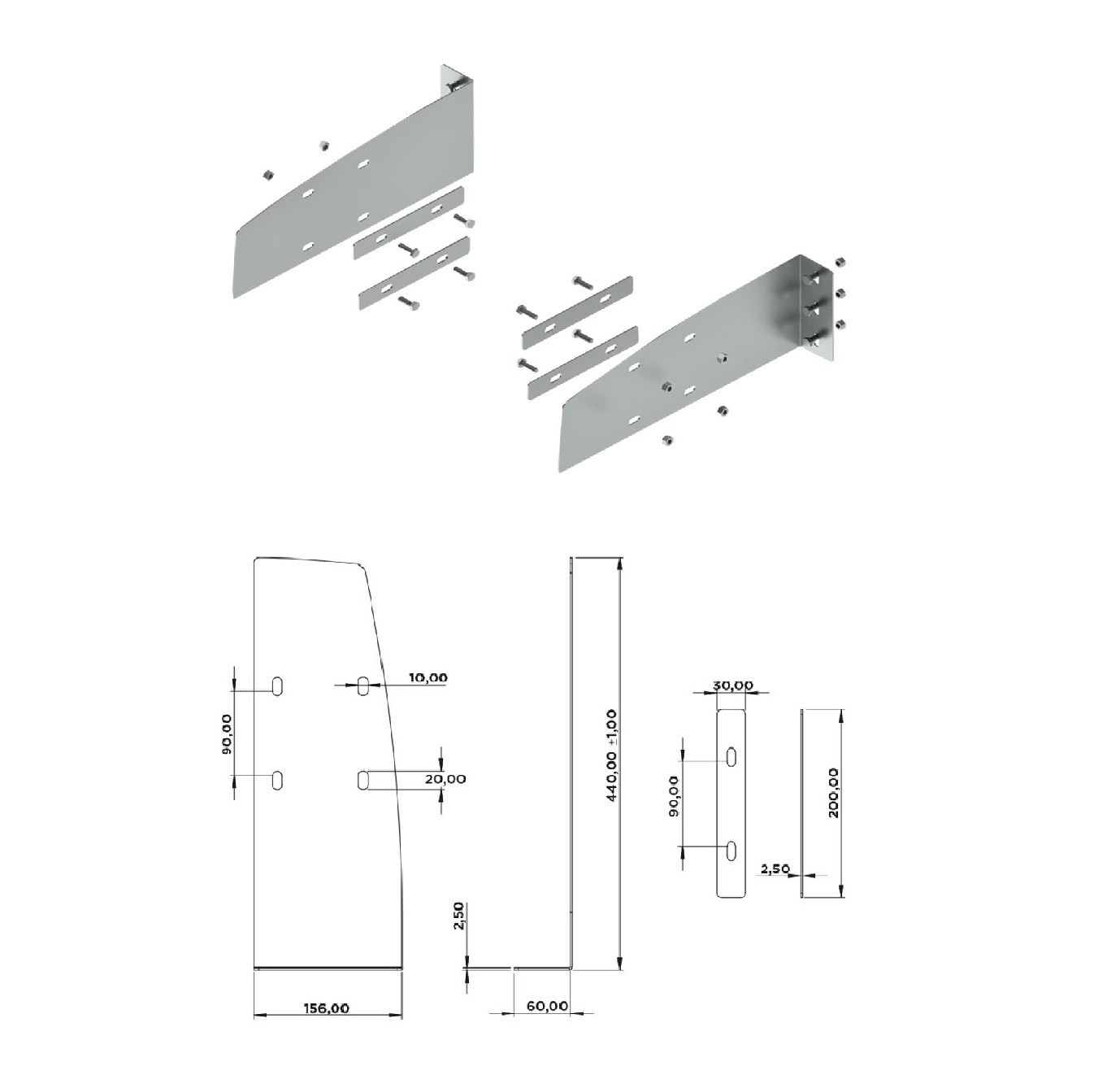 Toolbox Fixing Bracket ,Code: 4010010
