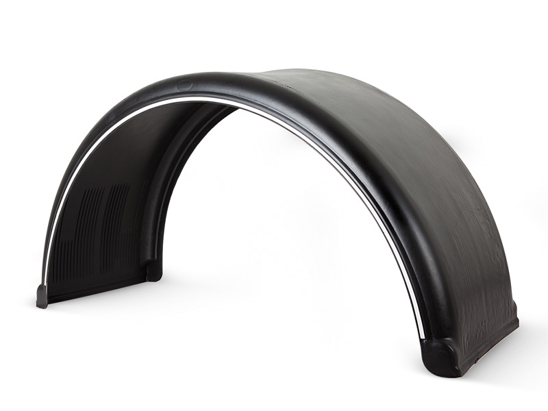 Twin-wheel banded grooved mudguard.code:90.9018