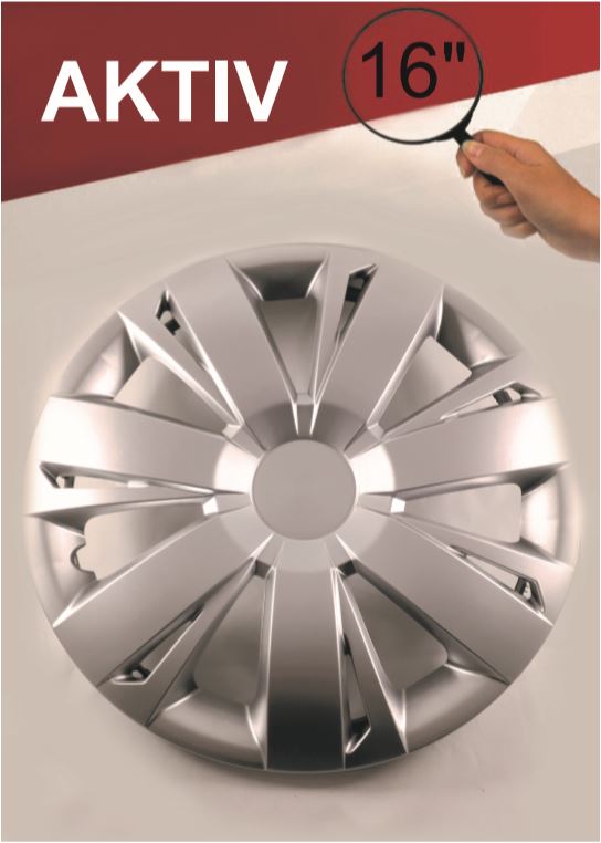 Decorative automotive wheel covers produced by Adi Group Ltd (gray)